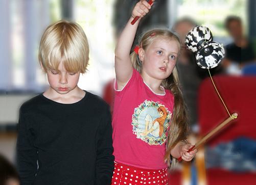 Kinderen met diabolo